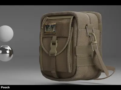 MILITARY POUCH 3D MODEL 3D model