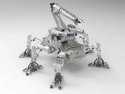 The sewer dredging robot 3D model