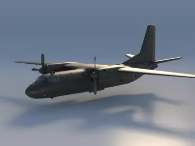 Antonov AN-24 3D model