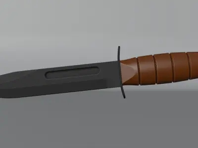 Army knife model with subdivisions Low-poly 3D model