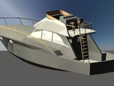 BARCO boat with ladder 3D model