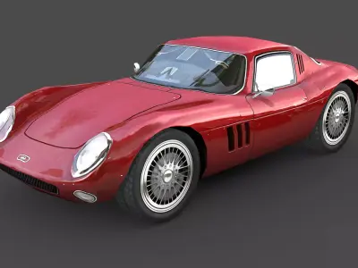 Classic Vintage Sports Car 3D model