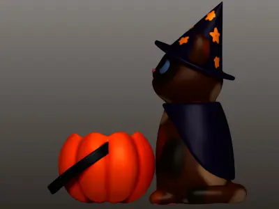 Witch Cat 3D print model