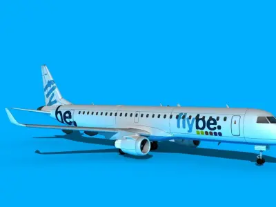 Embraer Emb-190 Flybe 3D model