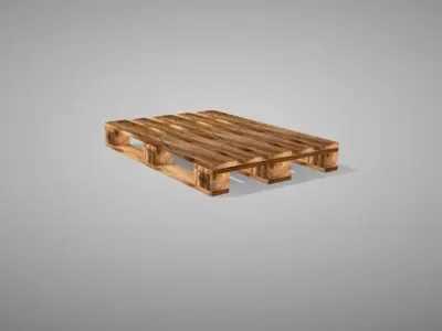 Pallet-Epal Low-poly 3D model