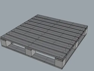 Wood Pallet 3D model