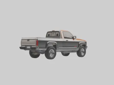 Modern Classic Pickup Truck model 3D model