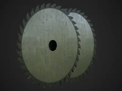 Saw Blade Low-poly 3D model buy