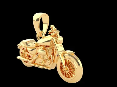 motorbike pendant 3D print model buy