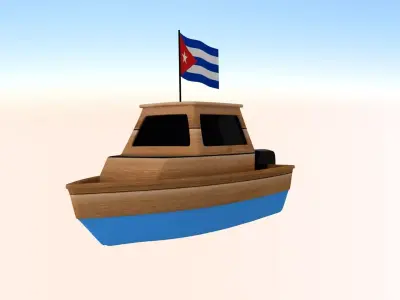 Cuba Fishing Boat 3D model