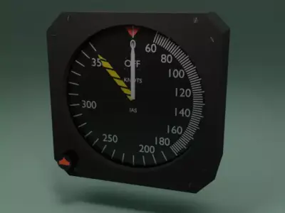 Airspeed Indicator 3D model purchase