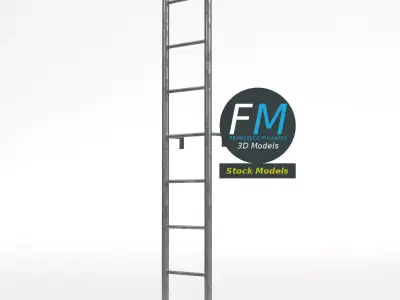 Industrial ladder 3D model