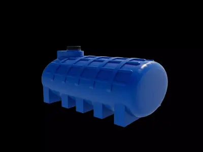  plastic water tank 02 3D model