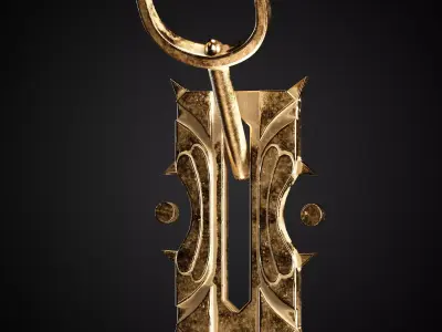 Mechanical Lever Game Ready 4k Textures Blende Free 3D model purchase