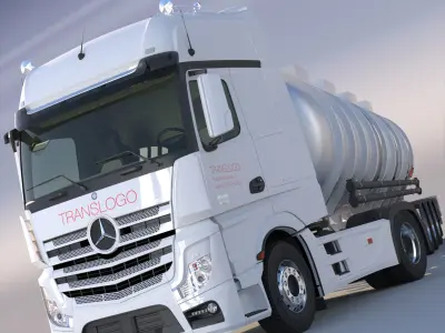 Mercedes MP4 with Aluminium Tanker 3D model