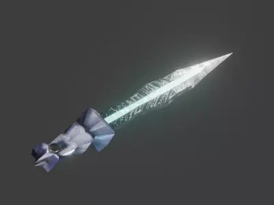 lowpoly game assets sword Free low-poly 3D model