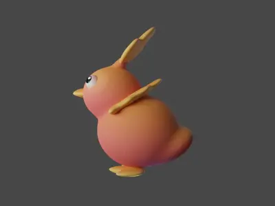 Bird Game Model 09 Low-poly 3D model