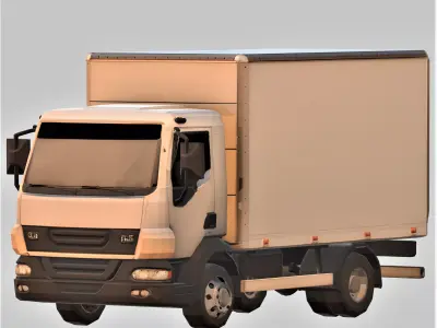 airport truck 3D print model