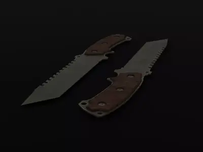 tactical knife  Free low-poly 3D model