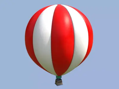air balloon Low-poly 3D model buy