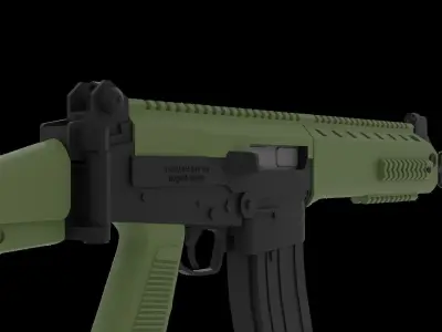 IMBEL IA2   low poly  Low-poly 3D model