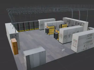 Electrical Room Free 3D model