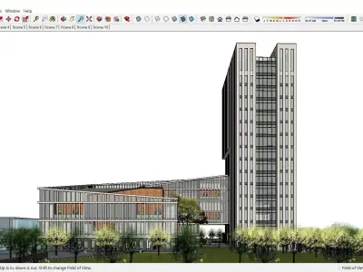 Sketchup Office building Q1 3D model