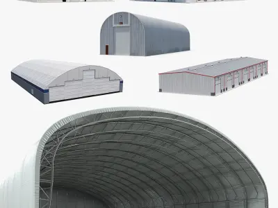 Warehouse and Hangars 3D Models Collection 2 3D model