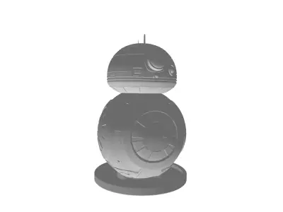 bb 8 with base plate 3D print model