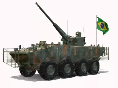 iveco guarani 8x8  Low-poly 3D model purchase