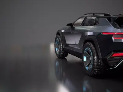 Generic SUV 00 3D model Low-poly 3D model