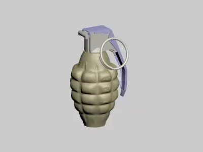  bomb - Grenade Low-poly 3D model