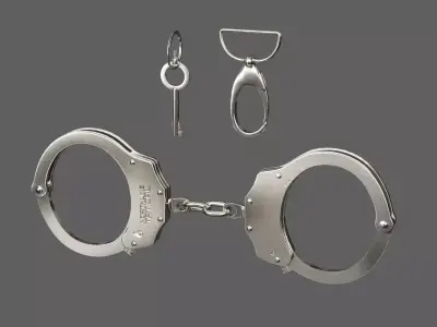 Handcuffs 3D Model Low-poly 3D model