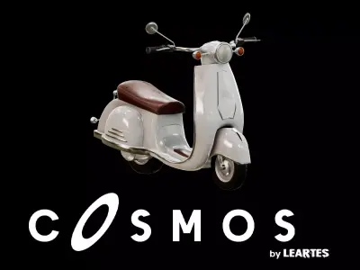 City Scooter - Rigged BP Controllable with Skins Low-poly 3D model