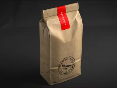 Coffee Packaging Type B 3D model
