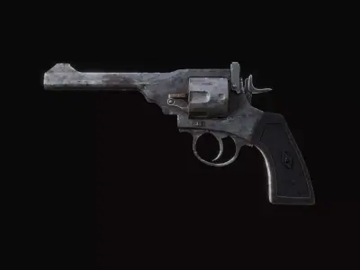 Old revolver 3D model