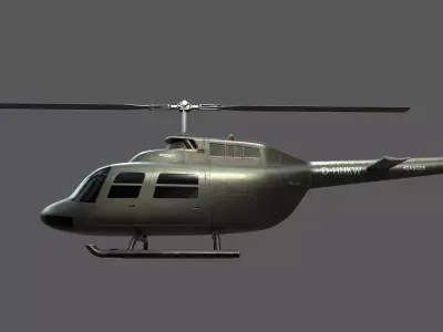JetRanger AB206B 3D model
