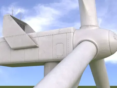 Wind Turbine PBR 3D model