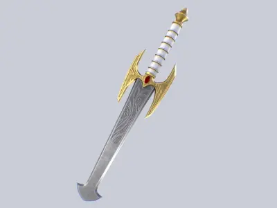 Fantasy dagger Low-poly 3D model purchase