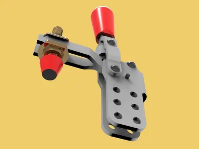Vertical Hold Down Handle Toggle Clamp 3D model