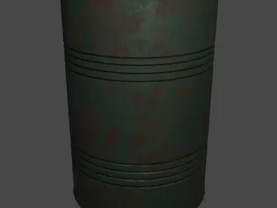 Barrel for fuel Free low-poly 3D model