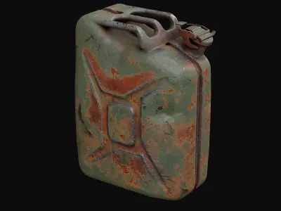 Old Jerry Can Game Ready  Low-poly 3D model