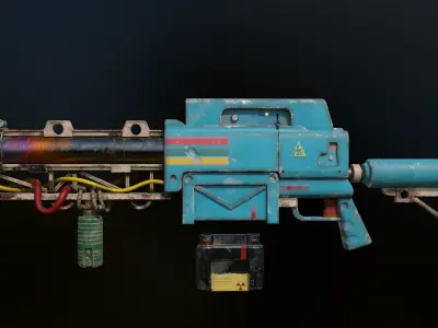 Laser Rifle Low-poly 3D model purchase