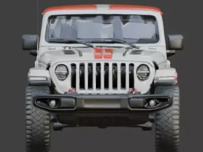 Off-Road Adventure Jeep 3D Model V01 Low-poly 3D model