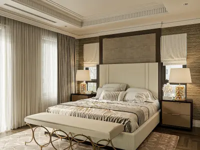 BedRoom NeoClassic 3D model