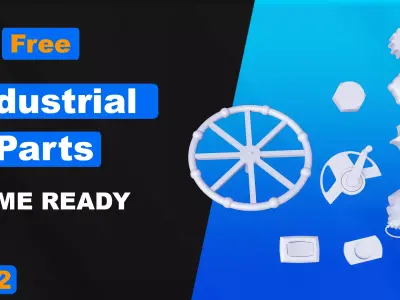 The Industrial pack 2 Free low-poly 3D model