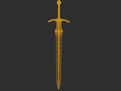Vindaaris Sword Low-poly 3D model