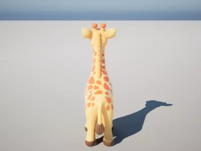 Cute Giraffe Toy Free 3D model