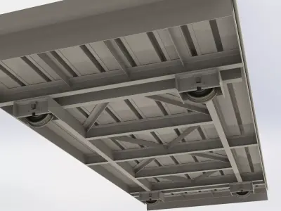 Kiln Car Frame Free 3D model