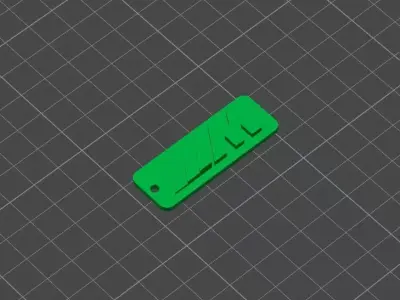 BMW M Logo Keychain STL 3D print model